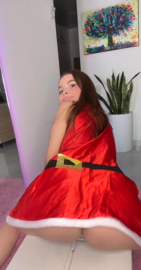 Would you like to cum inside me under the Christmas tree?