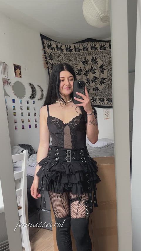 my outfits are usually easy access, if not, just rip them off my body