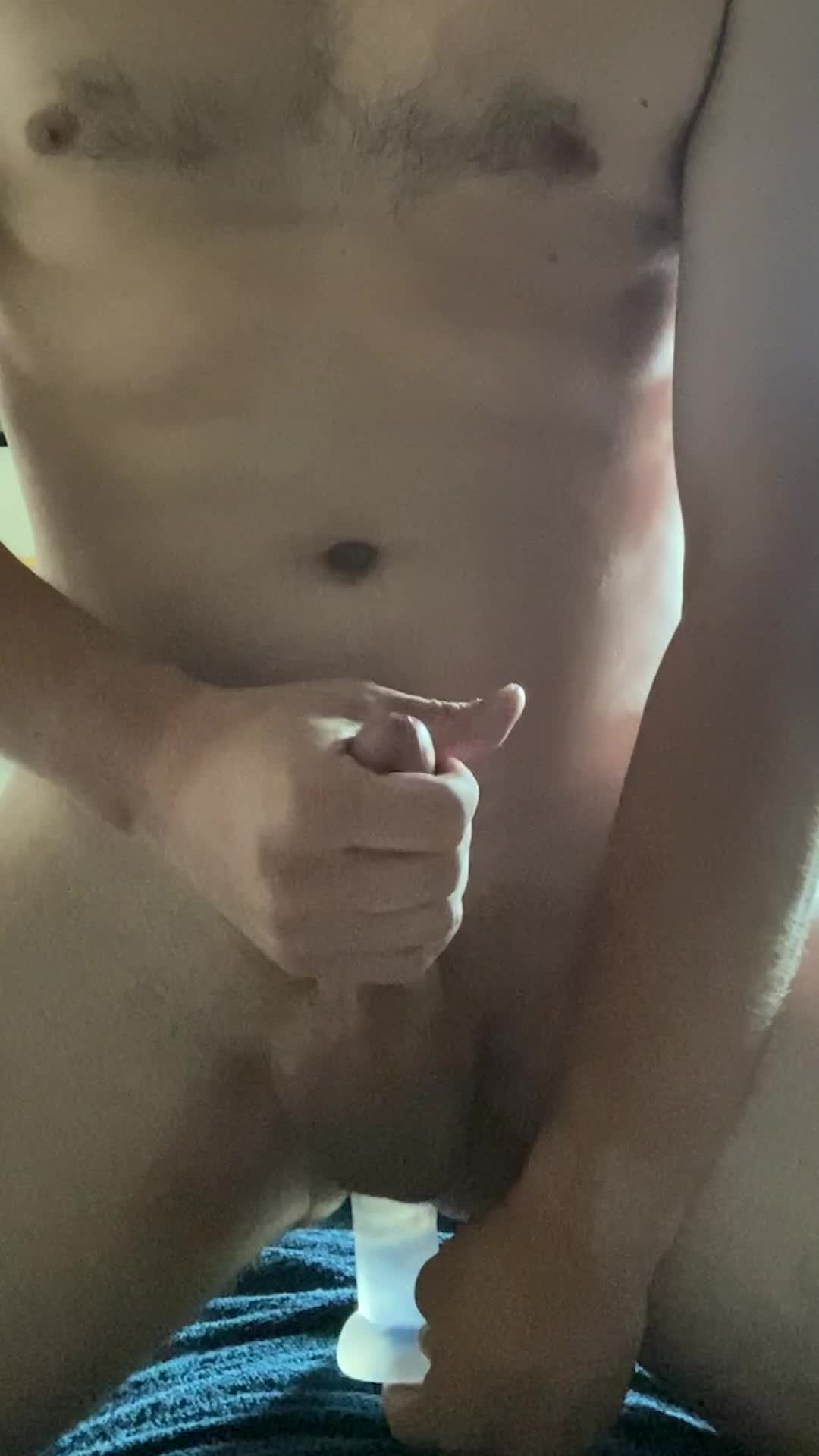 big cumshot from my toy