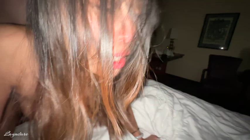Asian Bareback Couple MFM Real Couple Spitroast Threesome r/AsiansGoneWild Porn GIF by layndare