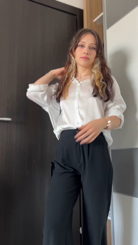 your office goth came home and got straight to being a lil slut :D