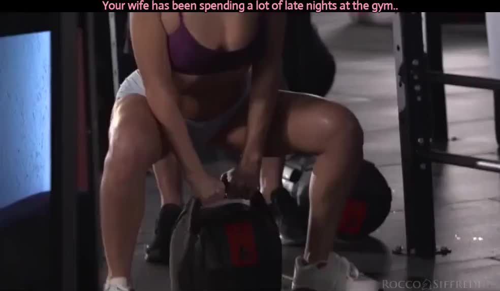 Working up at sweat at the gym