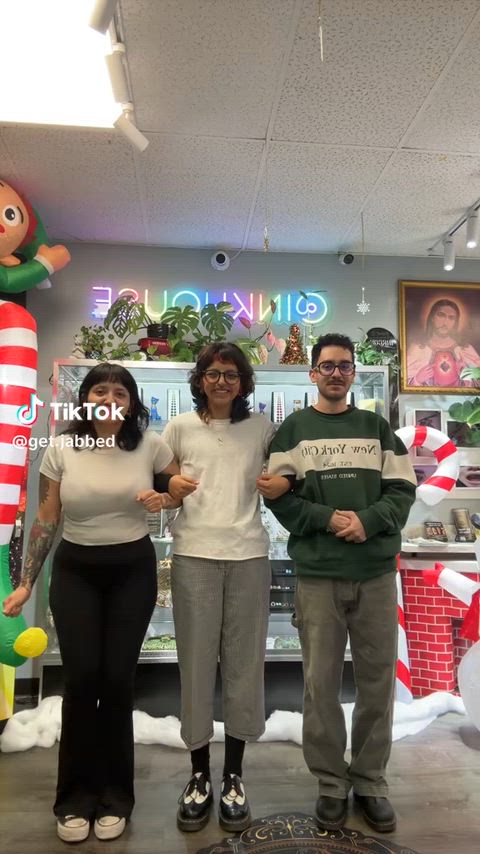 Two white shirts, one is 100x more stretched than the other