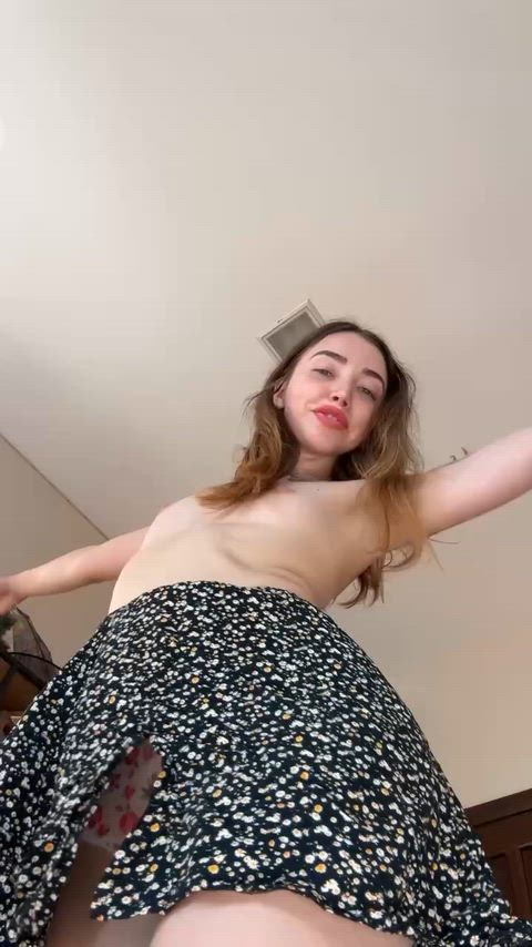 Are you attracted to flat-chested girls who wear cute panties under their skirts?