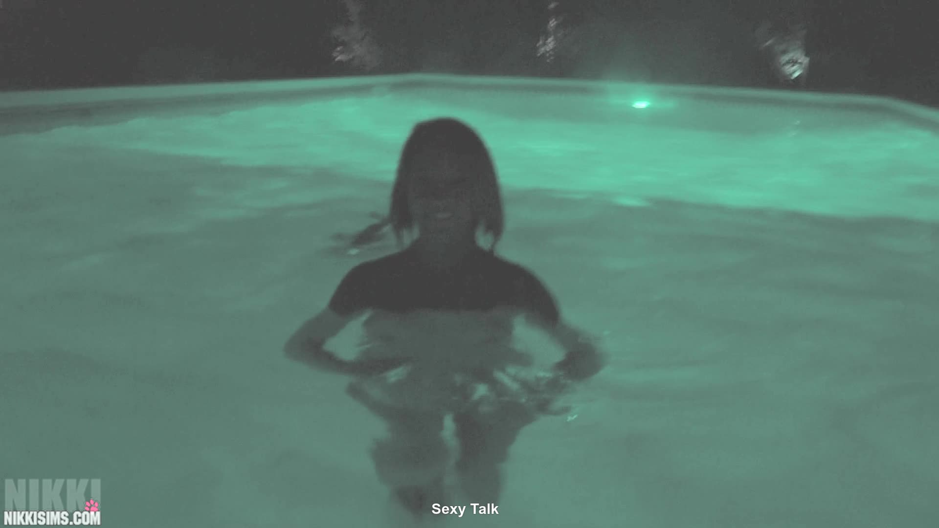 Nikki Sims - Midnight Pool Sexy Talk