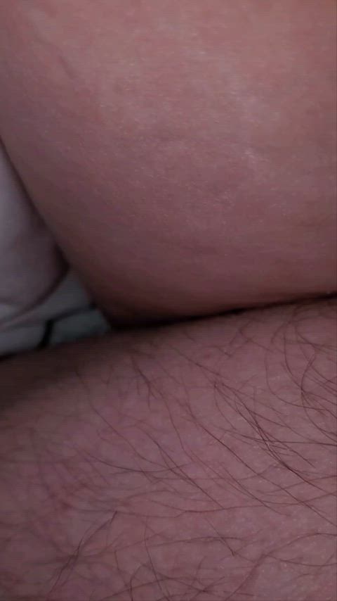 I'm not on bc, so hubby's friend had to pull out and cum on my ass after fucking me raw