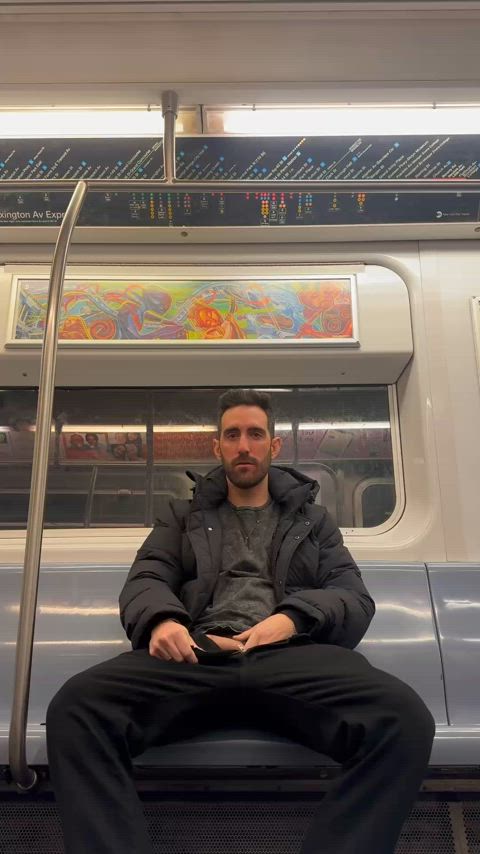Stroking on the train. Would you join?