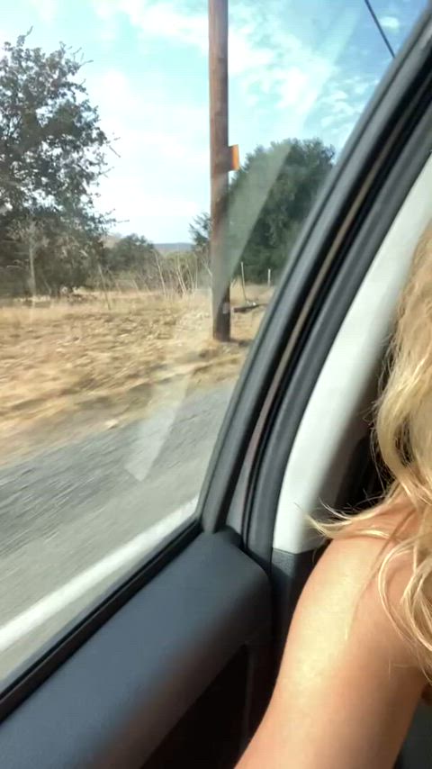 Amateur Big Tits Bouncing Tits Brunette Car Flashing Homemade Natural Tits Petite Teen Porn GIF by populardick