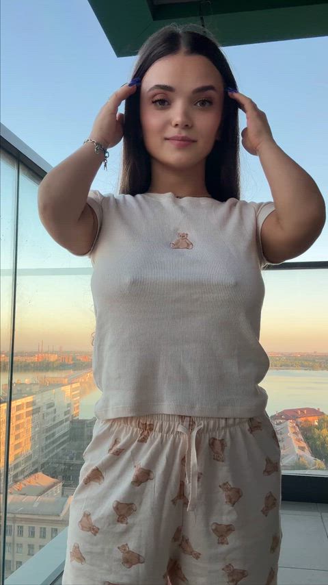 Just my tits saying hi to u