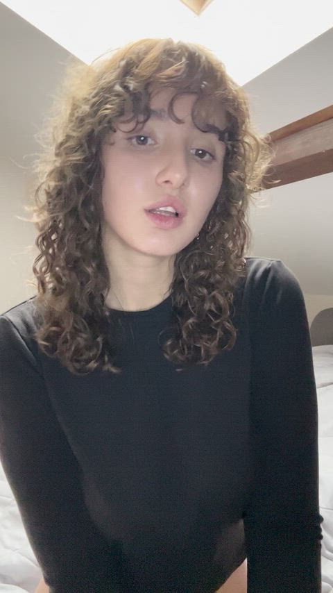 No bra, just pure tease for you