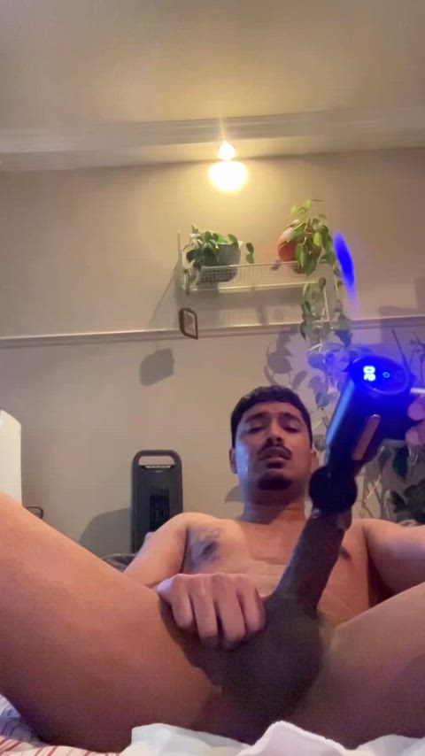 Vibrating the milk out ;)