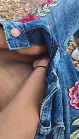 Caught Fingering Masturbating Pubic Hair Public Wet Wet Pussy Porn GIF by populardick