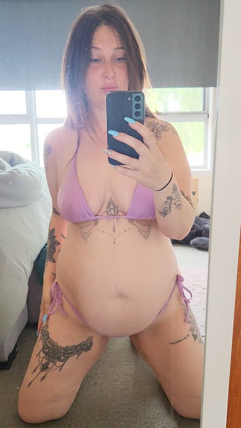 Being pregnant doesn't stop me wearing a bikini