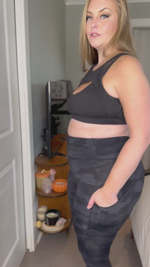 Sometimes I worry these yoga pants are going to split right down the middle when I bend over