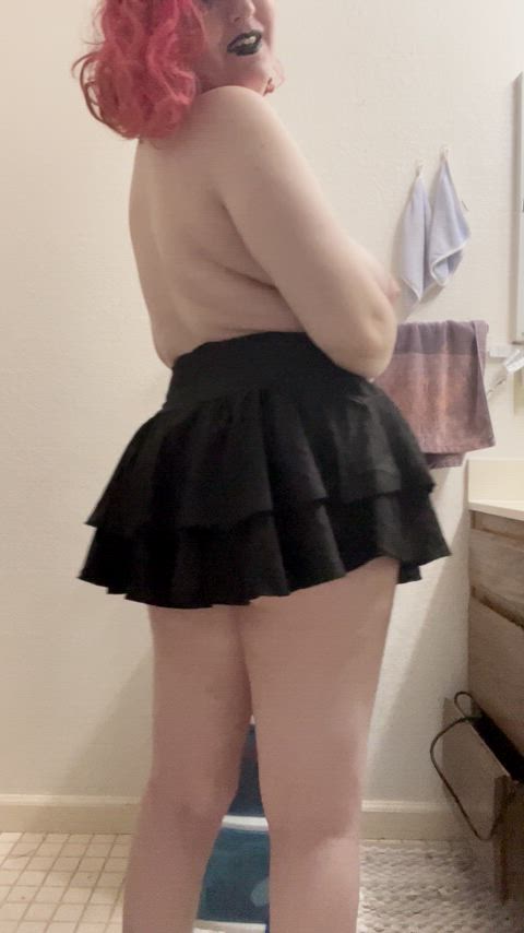 I love wearing mini skirts