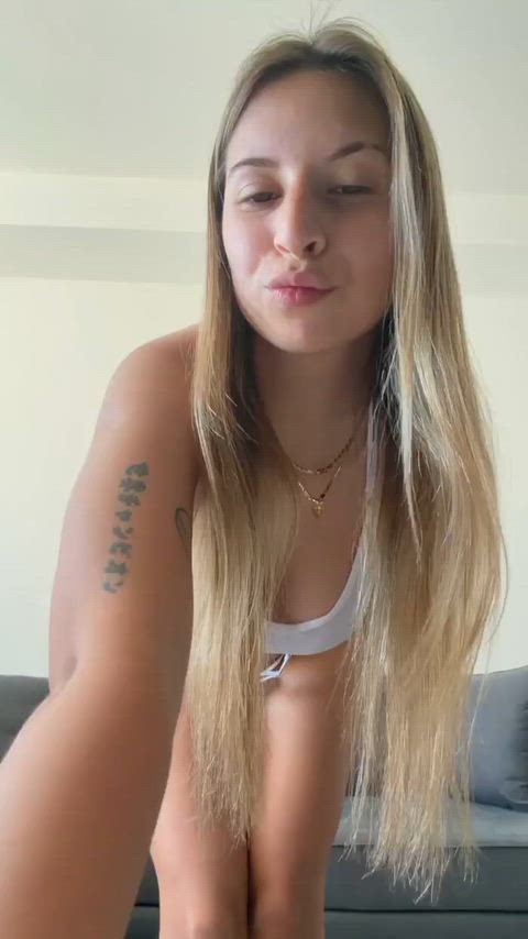 Big Tits Blonde Boobs Petite Pussy Solo Stockings SweetPetite Teen Wet Pussy Porn GIF by sunny_bunny