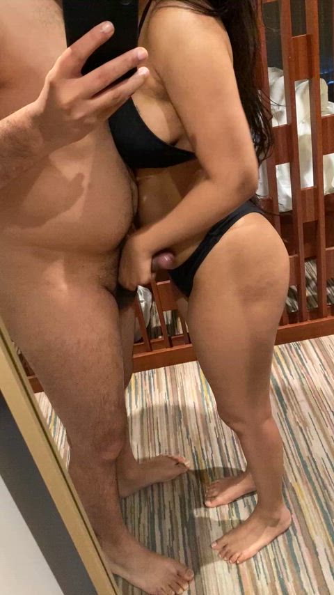 Bad boys always make me kneel, love teasing them.