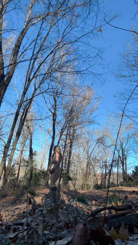 Do my boobs really look good in the woods?