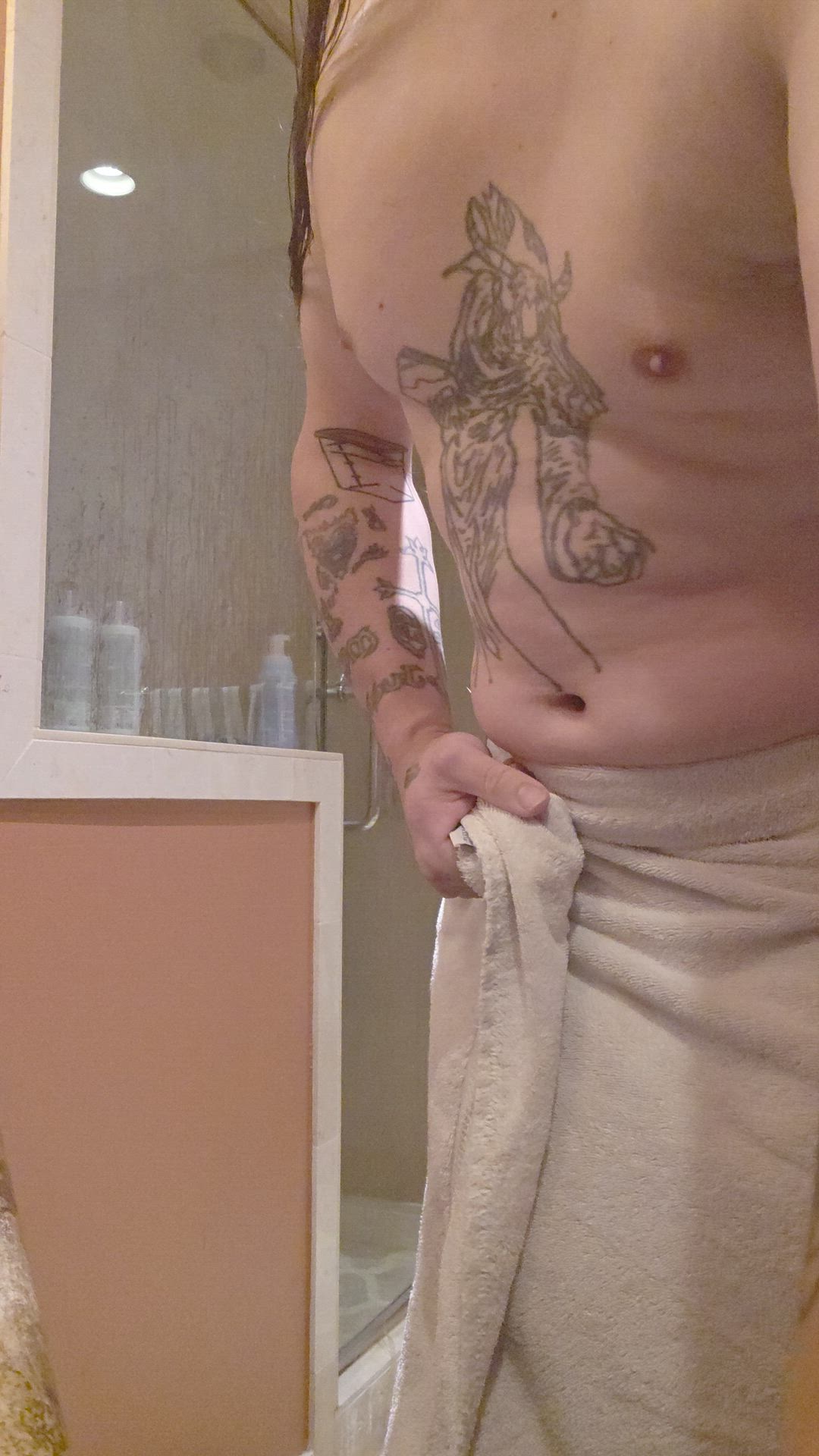 Oops my towel dropped