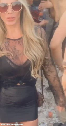 Amateur Bathroom Blowjob Brazilian Festival Public Sex Standing Doggy Voyeur Porn GIF by duromami