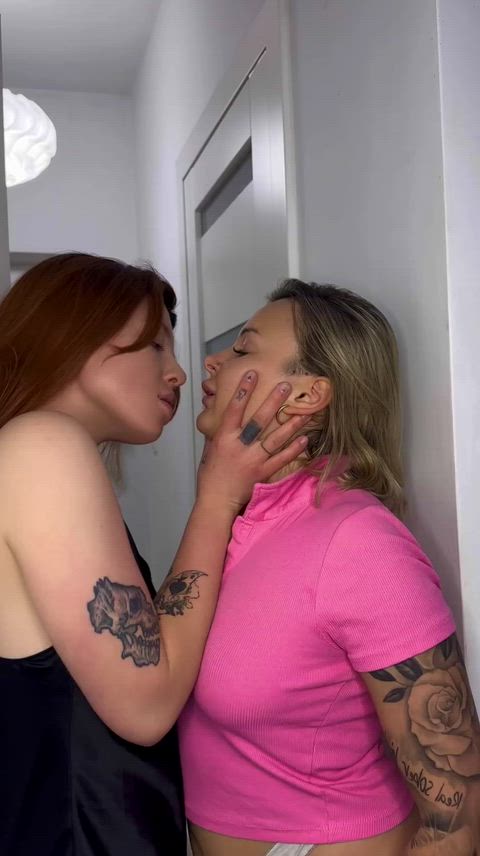 she pounced on me with a passionate kiss