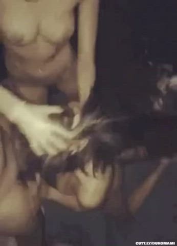 Cuckold Deepthroat Face Fuck Hardcore MFM Rough Sharing Slave Threesome Porn GIF by duromami