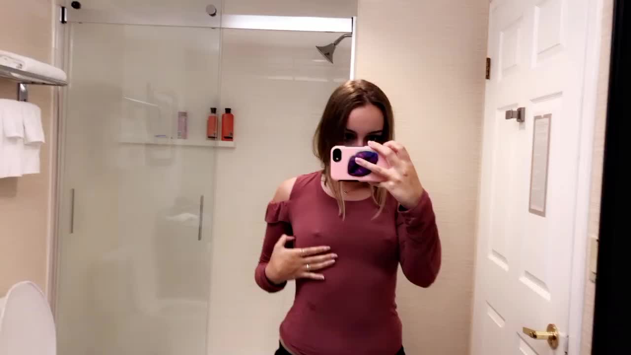 i went out or drinks in this top and the bartender kept staring at my tits