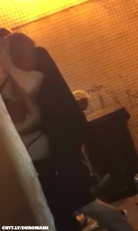 Sex beside the trashcan