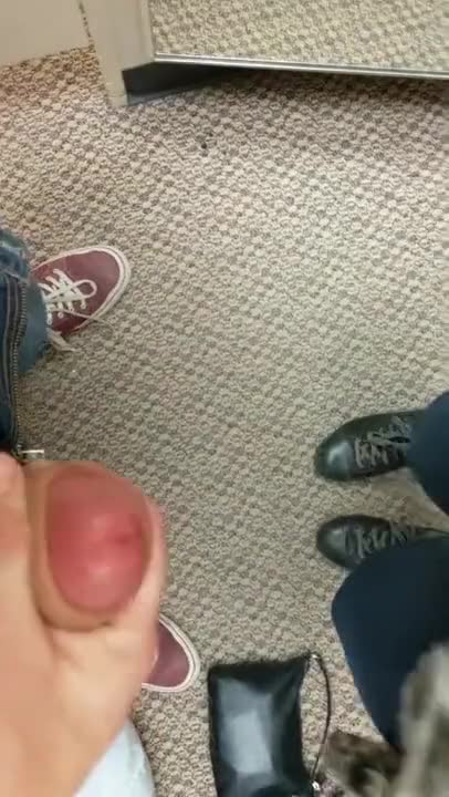 Cumming in Her Panties in The Mall Dressing Room!