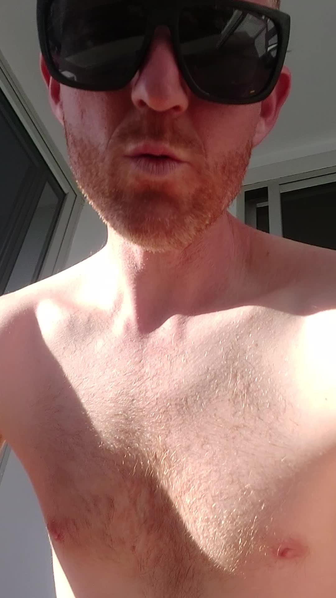 Getting nude on my hotel balcony in Sydney