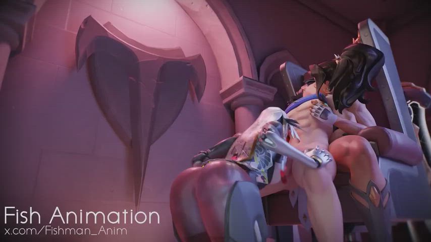 3D Femdom Rule34 Threesome Porn GIF by goobermoosh