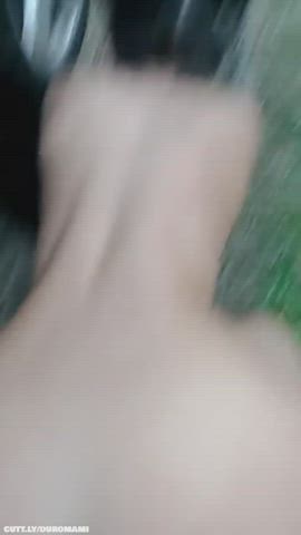 Amateur BBC Cuckold Cum On Ass Cumshot Doggystyle Hotwife Interracial Public Porn GIF by duromami