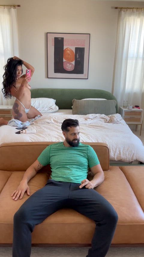 Amateur Big Dick Big Tits Blowjob Boobs Cock Cumshot Homemade Latina OnlyFans Porn GIF by whosbonnieandclyde
