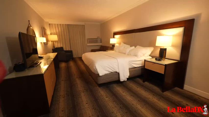 All over the room. Finished with creampie