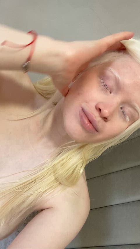Just hold my albino tits and devour them for me