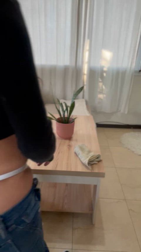 I'm just cleaning, I hope I don't get distracted