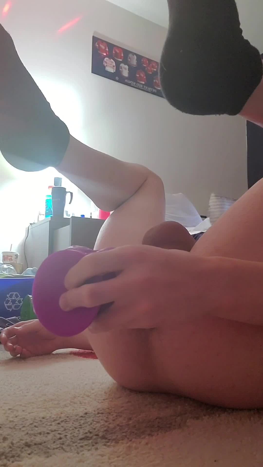 The dildo was too big for my tight but😳😳