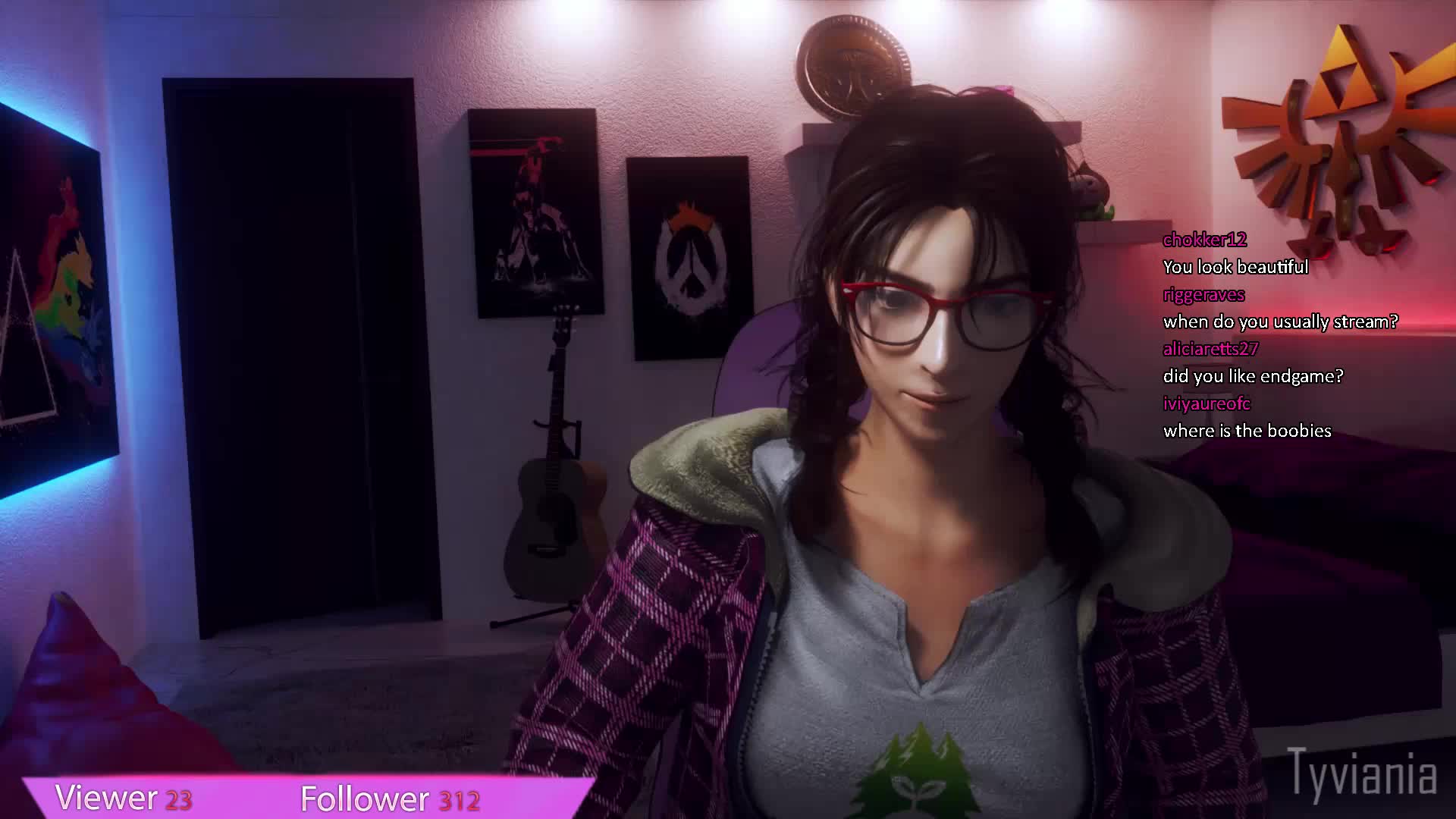 Julia Chang gets interrupted during live stream