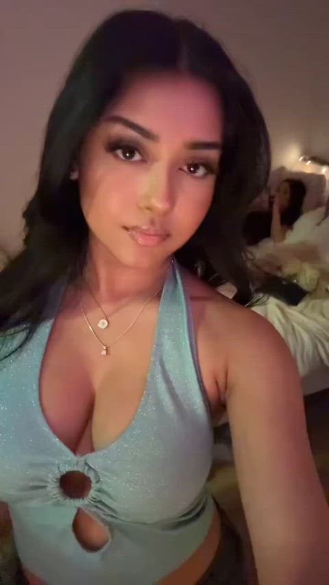 Light blue top