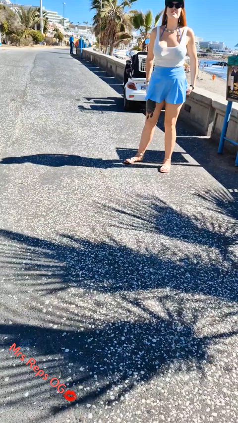 Titties are supposed to be out by the beach right