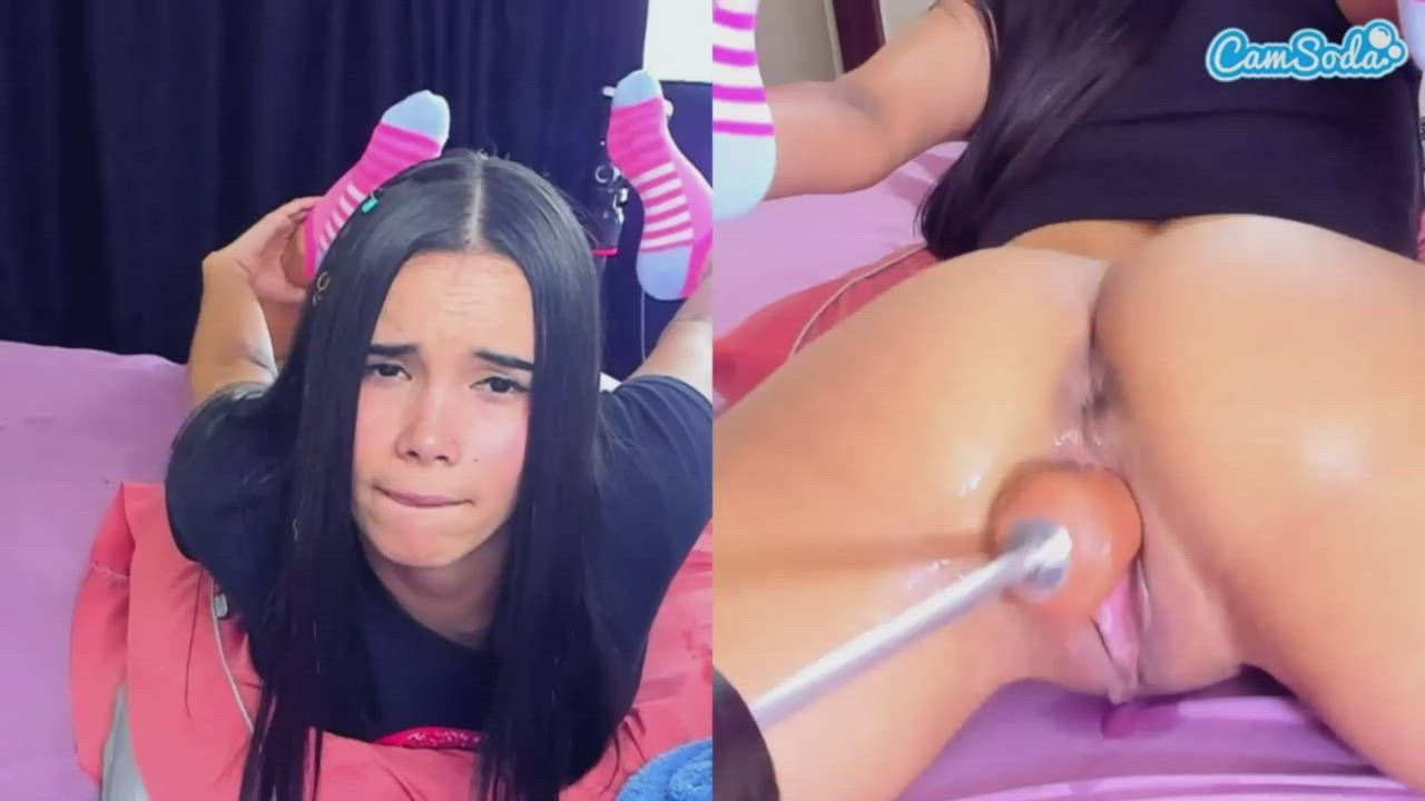 Ass Asshole Camgirl Fuck Machine Grool Split Screen Porn Webcam Wet Pussy Porn GIF by camsoda