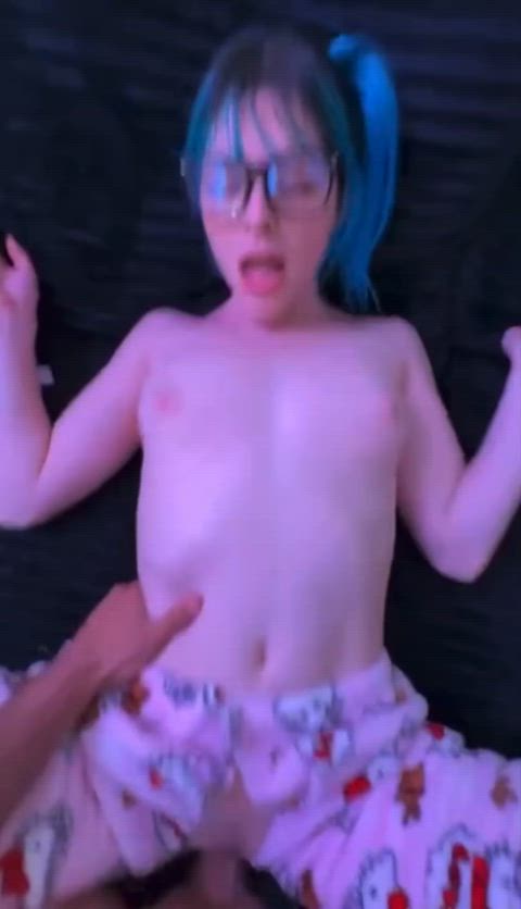 cumming in nerd gamer girl