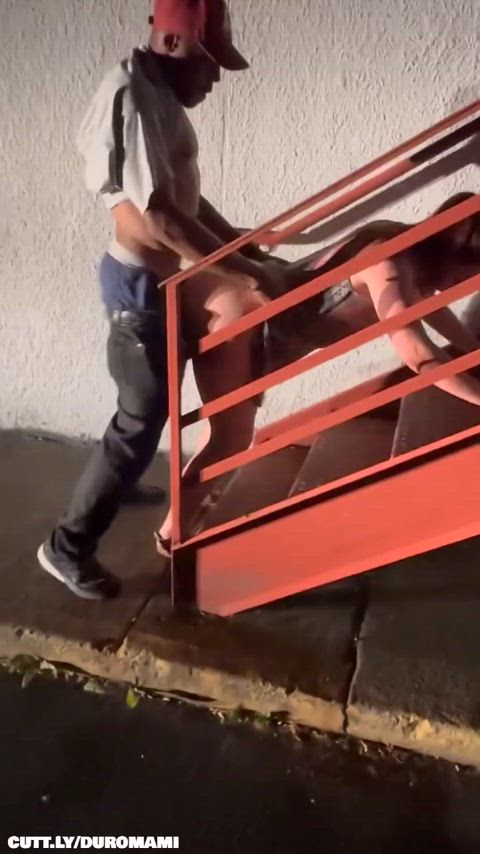 Amateur Cuckold Hotwife Public Redhead Standing Doggy Porn GIF by duromami