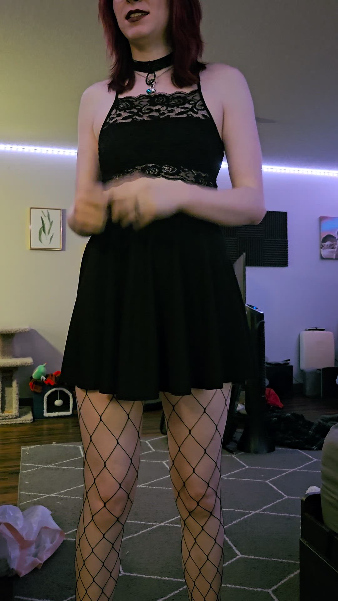 Amateur, Ass, Booty, Femboy, Fishnet, Girl Dick