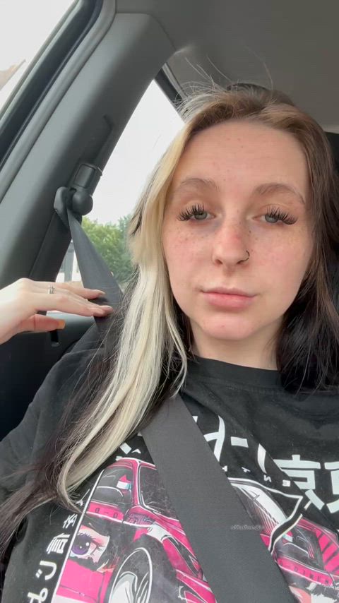 Is it wrong to have my pussy out in the car