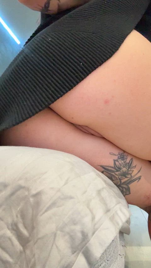 My lovely skirt without panties