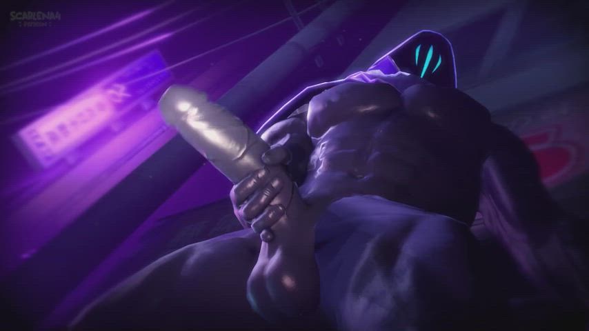 Omen jerking off (Scarlena4)