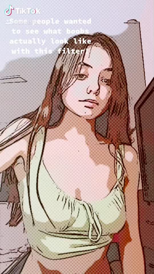 Ever wondered what our boobs end up looking like with this filter trend?! 😜