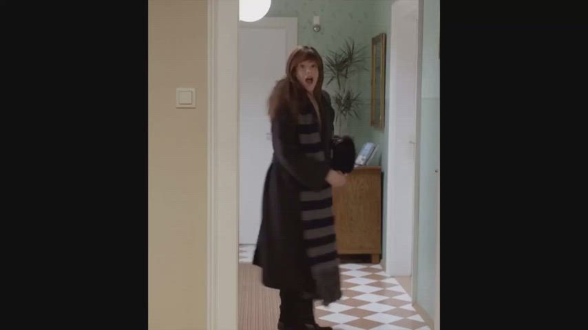 Actress European Flashing Hairy Pussy Natural Tits Pale Porn GIF by swap89