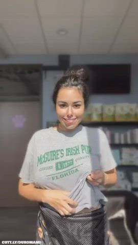 Amateur Boobs Flashing Natural Tits Public Tits Titty Drop Work Porn GIF by duromami